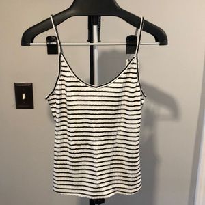 Old Navy lounge cami - black/off white NWT medium